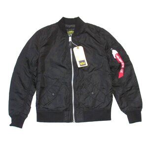 NWT Alpha Industries Women's L-2B Scout in Black Lightweight Bomber Jacket S